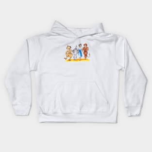 Follow the Golden Brick Road Kids Hoodie